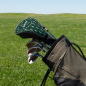 Couvre-club De Golf Logo de golf/Monogramme golf vert (In Situ)