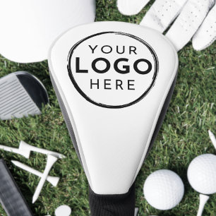 Couvre-club De Golf Logo d'entreprise blanc personnalisé