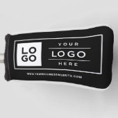 Couvre-club De Golf Logo d'entreprise en noir sur mesure Marque couver (Devant)