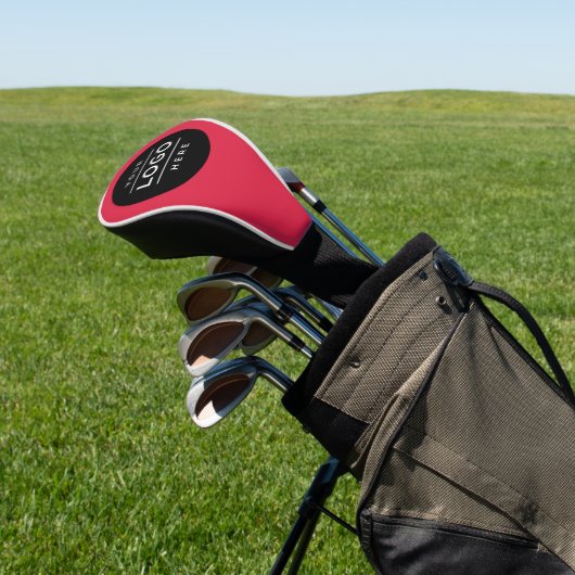 Couvre-club De Golf Logo d'entreprise rouge personnalisé (In Situ)