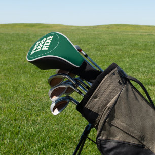 Couvre-club De Golf Logo d'entreprise sur mesure de couleur vert mer p