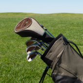 Couvre-club De Golf Logo Nom Monogramme Vintage  (In Situ)