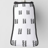 Couvre-club De Golf Logo simple à répéter | Blanc (Tourné à 90°)