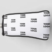 Couvre-club De Golf Logo simple à répéter | Blanc (Devant)