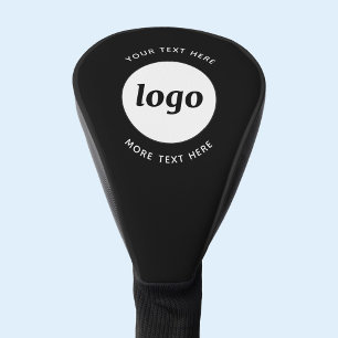 Couvre-club De Golf Logo Simple Avec Texte Professionnel Promotionnel