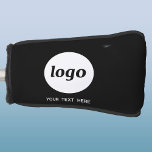 Couvre-club De Golf Logo simple et commerce de texte<br><div class="desc">Logo simple et texte personnalisé pour votre entreprise. Remplacez le logo et le texte par le vôtre pour customiser. Utilisez-les vous-même,  donnez-les à vos employés et collègues,  vendez-les à vos clients et clients ou donnez-les comme matériel promotionnel pour inspirer la fidélité de vos clients.</div>