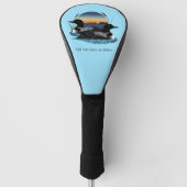 Couvre-club De Golf Loon Couple coucher de soleil bleu (Devant)