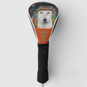 Couvre-club De Golf Loup Blanc