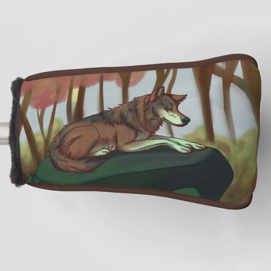 Couvre-club De Golf Loup européen (Devant)