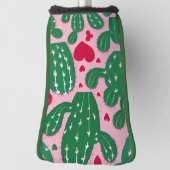 Couvre-club De Golf Love Cactus Motif (Tourné à 90°)