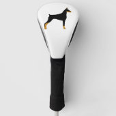 Couvre-club De Golf LS Doberman Pinscher collier silo (Devant)
