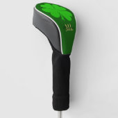 Couvre-club De Golf Lucky Irish Clover & Shamrock Golf monogrammed (Incliné)