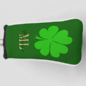 Couvre-club De Golf Lucky Irish Clover & Shamrock Golf monogrammed (Devant)