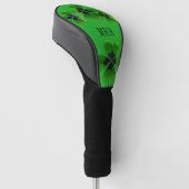Couvre-club De Golf Lucky Irish Green Monogram Initiales Personnalisée (Incliné)