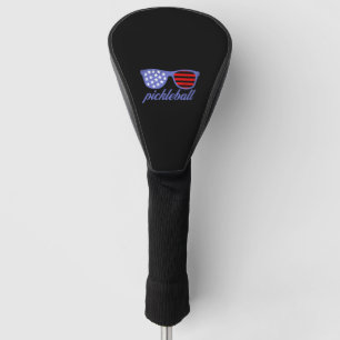 Couvre-club De Golf Lunettes de soleil de Pickleball Patriotique avec