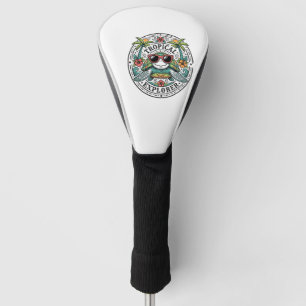 Couvre-club De Golf Lunettes de soleil Tortue de mer Tropical Vintage