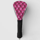 Couvre-club De Golf Luxe Glam Rose Faux Velvet (Devant)