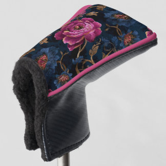 Couvre-club De Golf Luxury Floral Vintage Royal