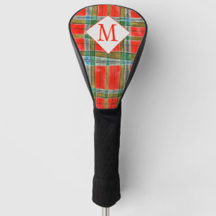 Couvre-club De Golf MAC BAIN TARTAN Golf Driver Cover + Initiale