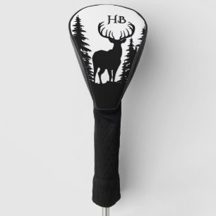 Couvre-club De Golf Magnifique grand buck à rack Monogramme