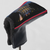 Couvre-club De Golf Maison Blanche de Noël à la nuit à Washington DC (Devant 3/4)