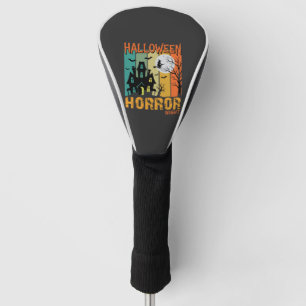 Couvre-club De Golf Maison hantée de la nuit d'horreur d'Halloween Vec