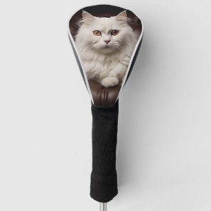 Couvre-club De Golf Majestic white cat