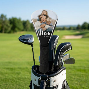 Couvre-club De Golf Maman a établi une photo de script moderne