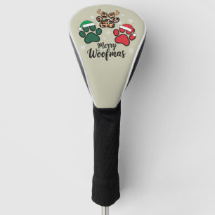 Couvre-club De Golf Maman Chien Noël Joyeux Woofmas Amoureux des Chien