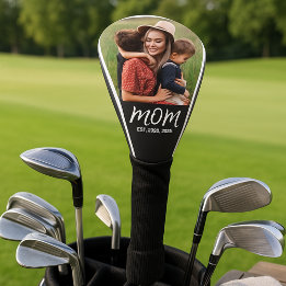 Couvre-club De Golf Maman Etabli Moderne Script Photo
