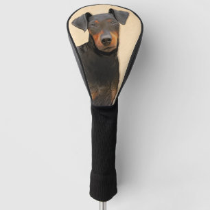 Couvre-club De Golf Manchester Terrier Peinture Art animal original