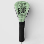 Couvre-club De Golf Manger, Dormir, Golf, Répéter (Devant)