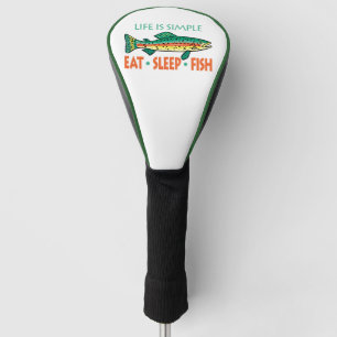 Couvre-club De Golf Mangez les poissons de sommeil - énonciation drô