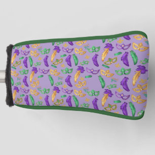 Couvre-club De Golf Mardi Gras coloré à motifs