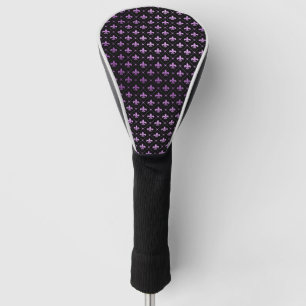 Couvre-club De Golf Mardi Gras Grille Violet Clair Fleur De Lis NOLA