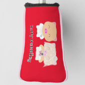 Couvre-club De Golf Mariage heureux (Tourné à 90°)