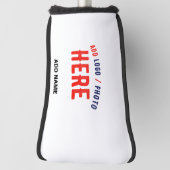 COUVRE-CLUB DE GOLF MARQUE BLANCHE MODERNE ET PERSONNALISABLE VÉRIFIÉE (Tourné à 90°)