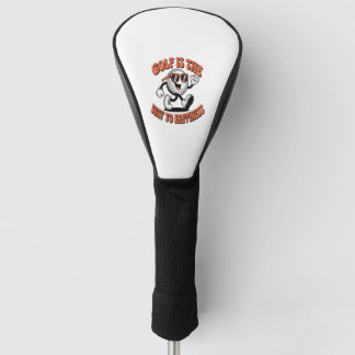 Couvre-club De Golf Mascotte de balle de golf joyeuse