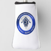 Couvre-club De Golf Masonic Golf Putter Cover (Tourné à 90°)