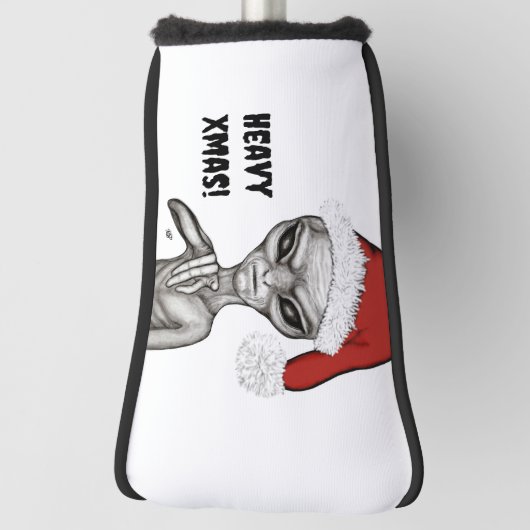 Couvre-club De Golf Mauvais Alien, Lourds Noël ! (Tourné à 90°)