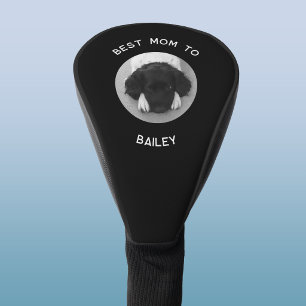 Couvre-club De Golf Meilleur cadeau pour maman de chien Texte personna