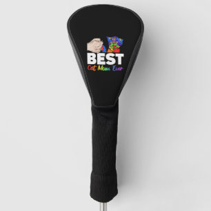 Couvre-club De Golf Meilleur Chat Papa Jamais Colorful Arc-en-ciel fêt