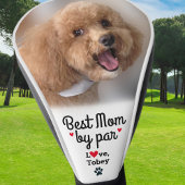 Couvre-club De Golf Meilleur Chien Maman Par Par Nom Photo Empreinte d