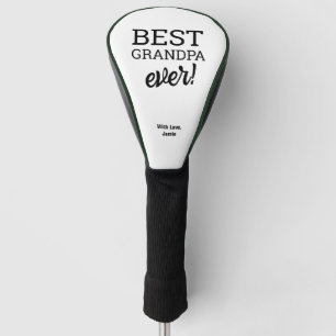 Couvre-club De Golf Meilleur Grand-Père JAMAIS Noir Blanc Personnalisé
