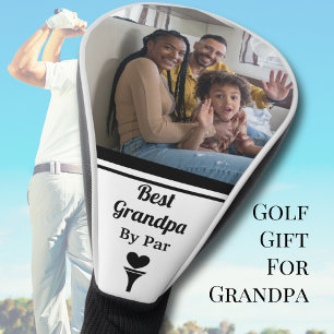 Couvre-club De Golf Meilleur Grand-Père Par Photo en Noir et Blanc