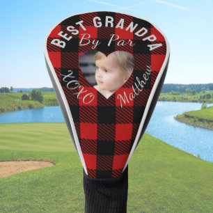 Couvre-club De Golf Meilleur Grand-Père Photo Personnalisé Enfants Pla