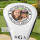 Couvre-club De Golf MEILLEUR GRANDPA PAR PAR Photo Monogram Funny<br><div class="desc">Pour le grand-père amateur de golf spécial, créez une couverture photo de tête de golf unique avec le titre modifiable BEST GRANDPA BY PAR - NO PUTTS A PROPOS DE IT ou de votre texte personnalisé et personnalisée avec une image et son monogramme dans votre choix de styles de police...</div>