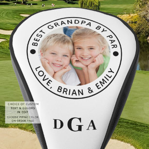 Couvre-club De Golf MEILLEUR GRANDPA PAR PAR Photo Monogramme Personna
