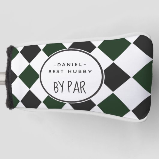 Couvre-club De Golf Meilleur Hubby par Par Green Plaid (Devant)