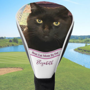 Couvre-club De Golf Meilleur modèle de photo de maman de chat cadeau d